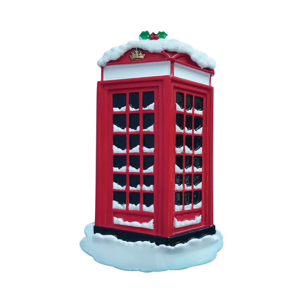 OR2172 - London Red Phone Box Personalised Christmas Decoration