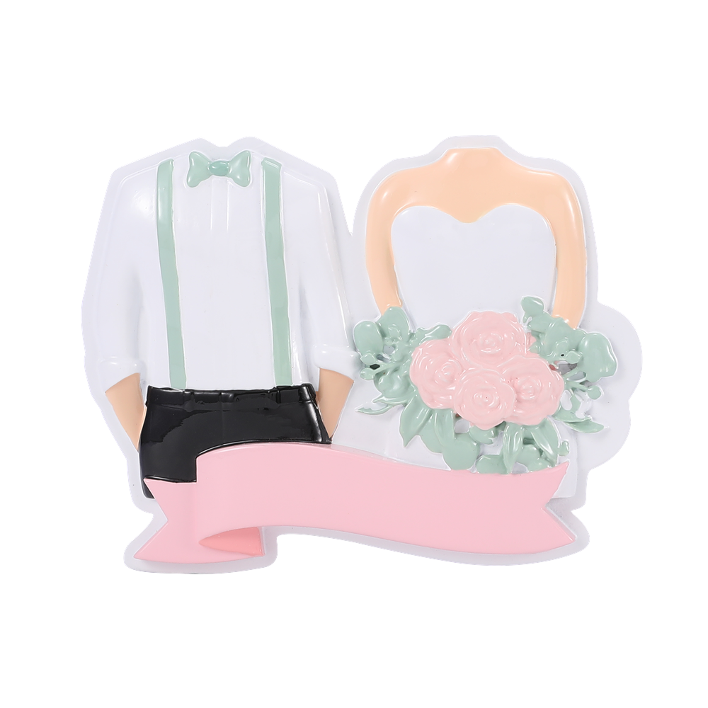 OR2519 - Wedding Couple Personalised Christmas Decoration