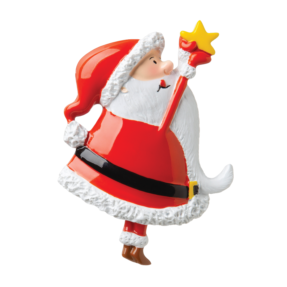 P18-03-032 - Santa With Star Personalised Christmas Decoration
