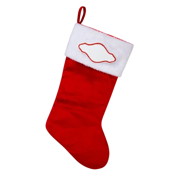 PBS151 RW - New Red & White Personalised Christmas Stocking