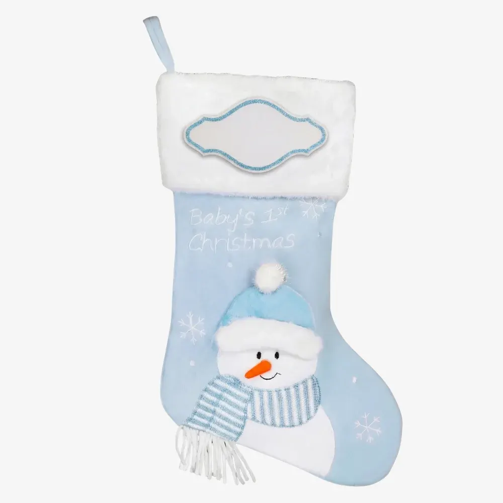 PBS143 BB - Baby Boy Personalised Christmas Stocking