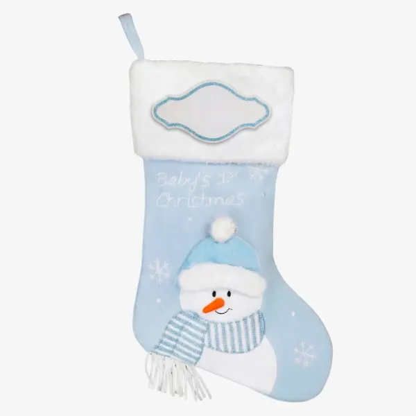 PBS143 BB - Baby Boy Personalised Christmas Stocking