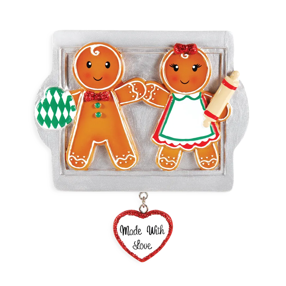 OR1345-2 - Made W/Love Family of 2 Personalised Christmas Decoration