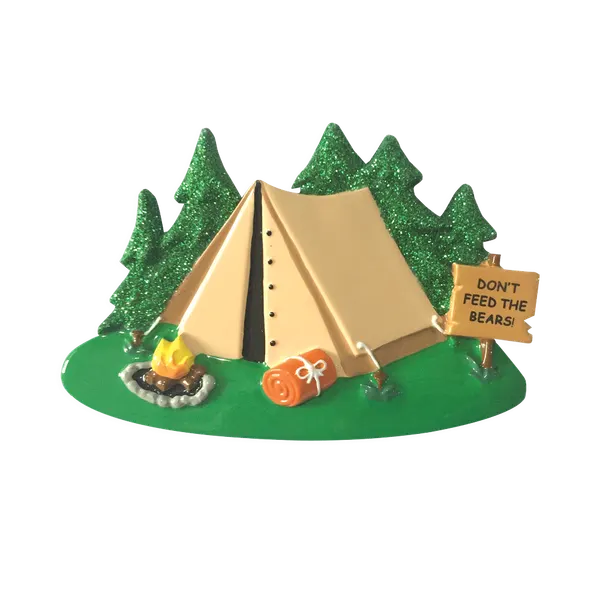 OR1475 - Camping Tent Personalised Christmas Decoration