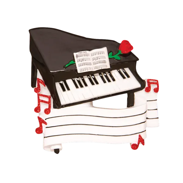 OR1618 - New Piano Personalised Christmas Decoration
