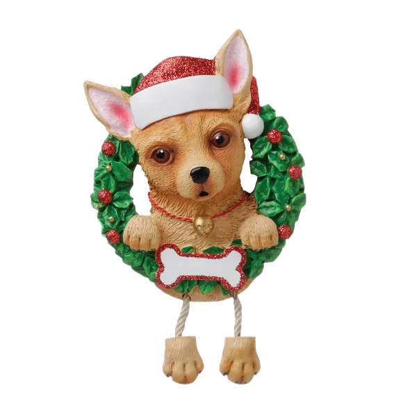 OR1712-CH - Chihuahua (Pure Breed) Personalised Christmas Decoration