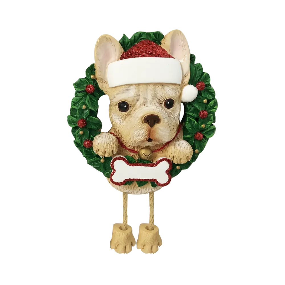 OR1712-FB - French Bulldog (Pure Breed) Personalised Christmas Decoration