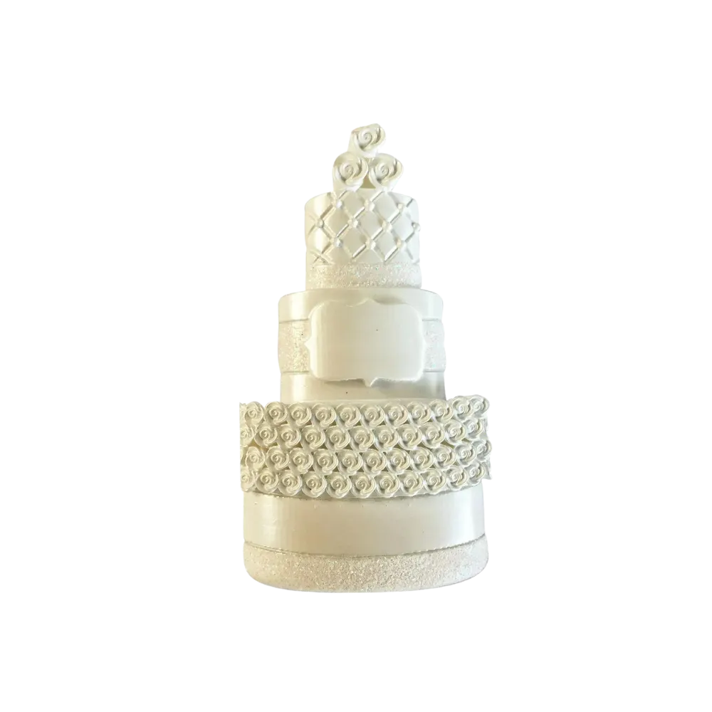 OR1870 - New Wedding Cake Personalised Christmas Decoration