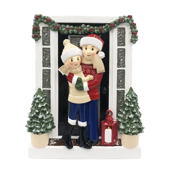 OR2026-2 - Farm House Family of 2 Personalized Christmas Decoration
