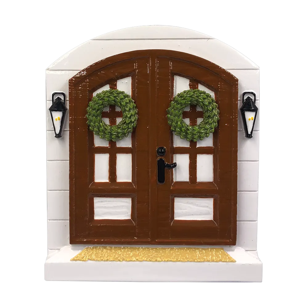 OR2140 - Farm House Door Personalised Christmas Decoration