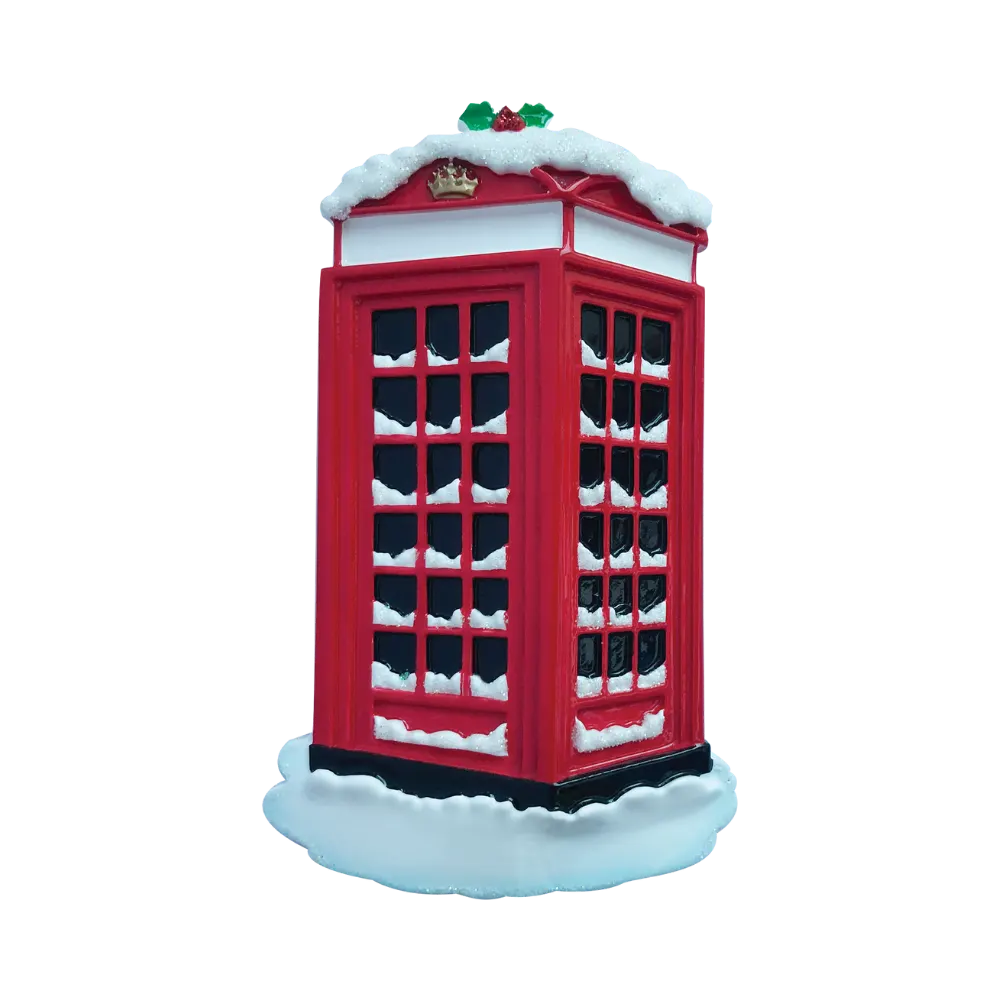OR2172 - London Red Phone Box Personalised Christmas Decoration