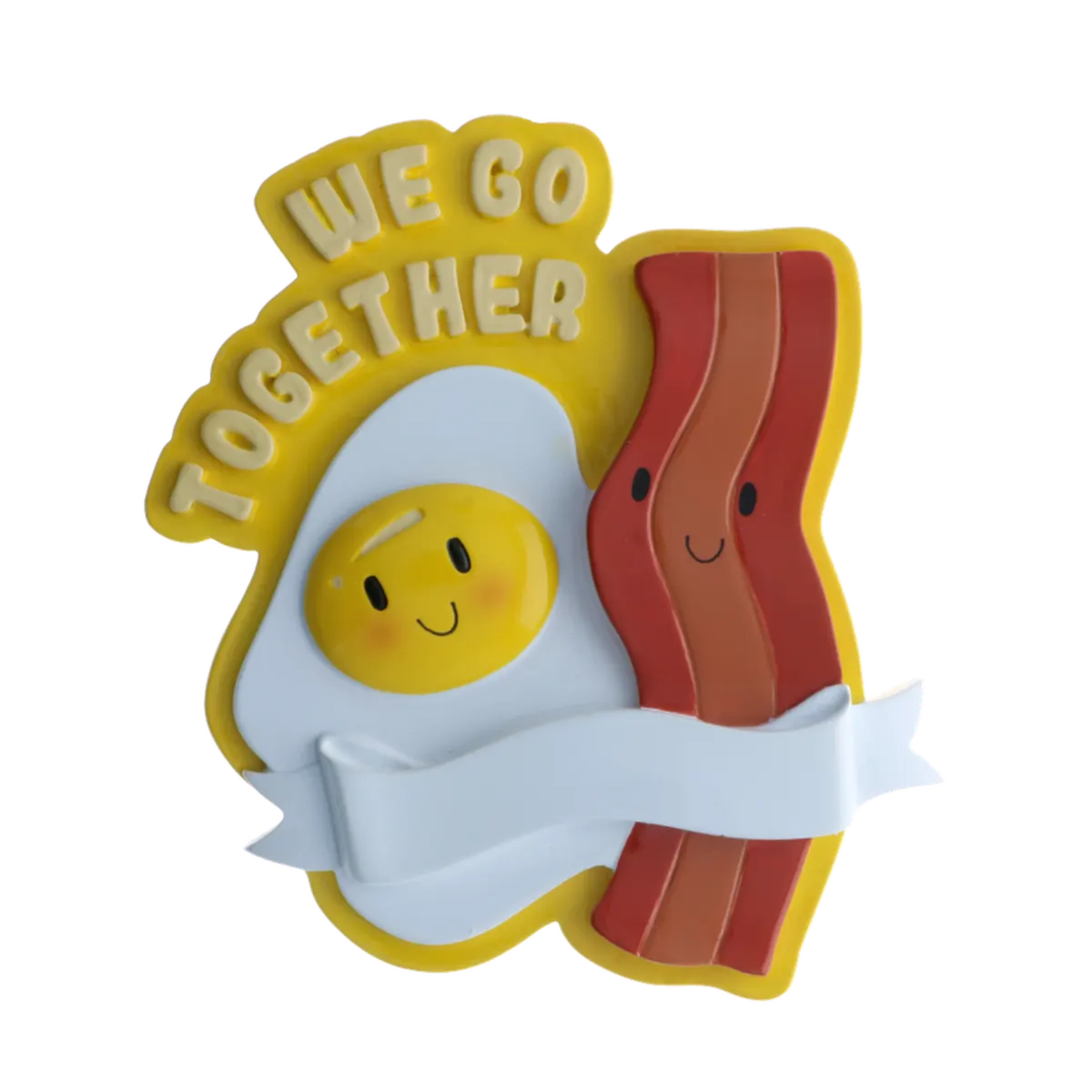 OR2349 - We Go Together Like Bacon & Eggs Personalised Christmas Decoration
