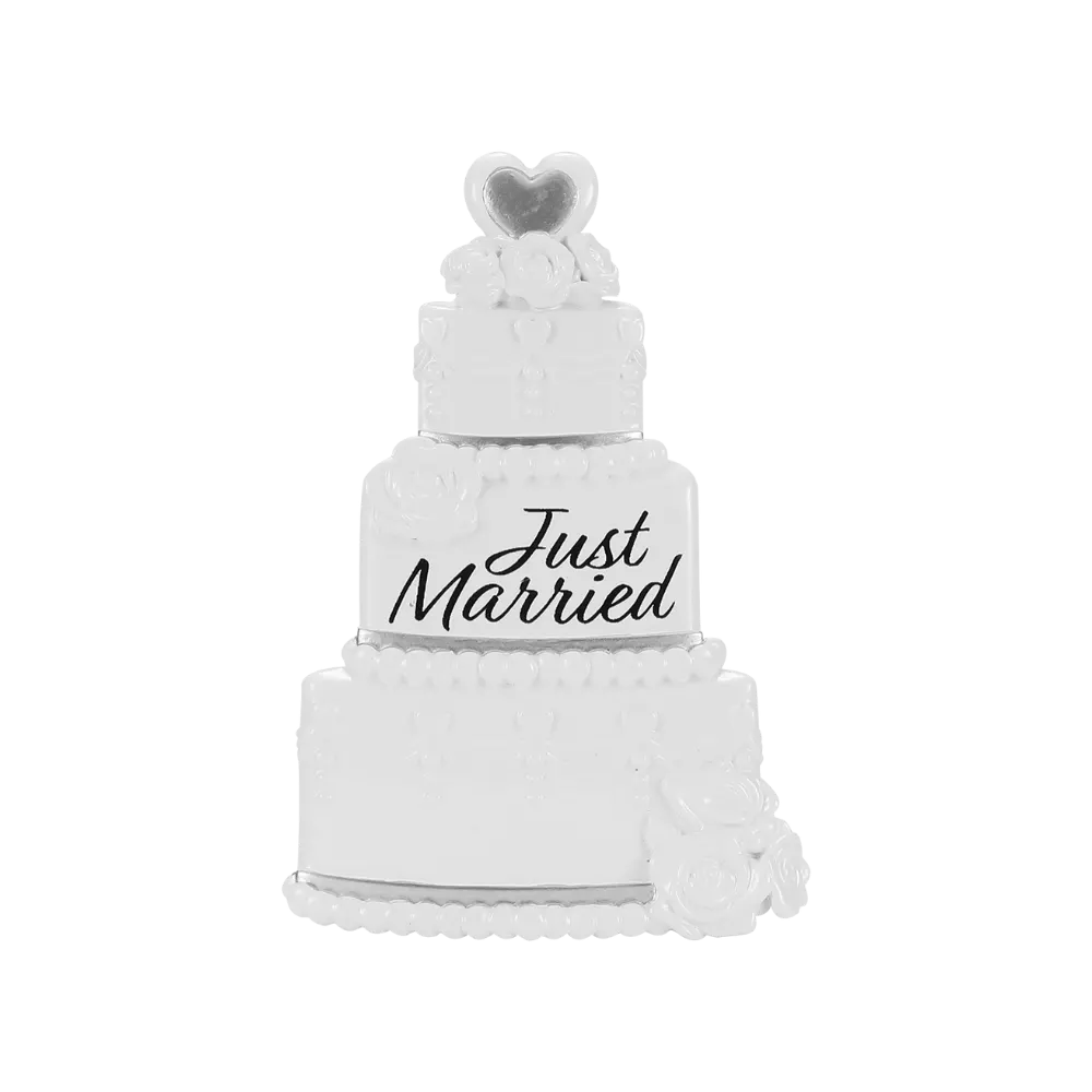 OR2433 - Wedding Cake Personalised Christmas Decoration