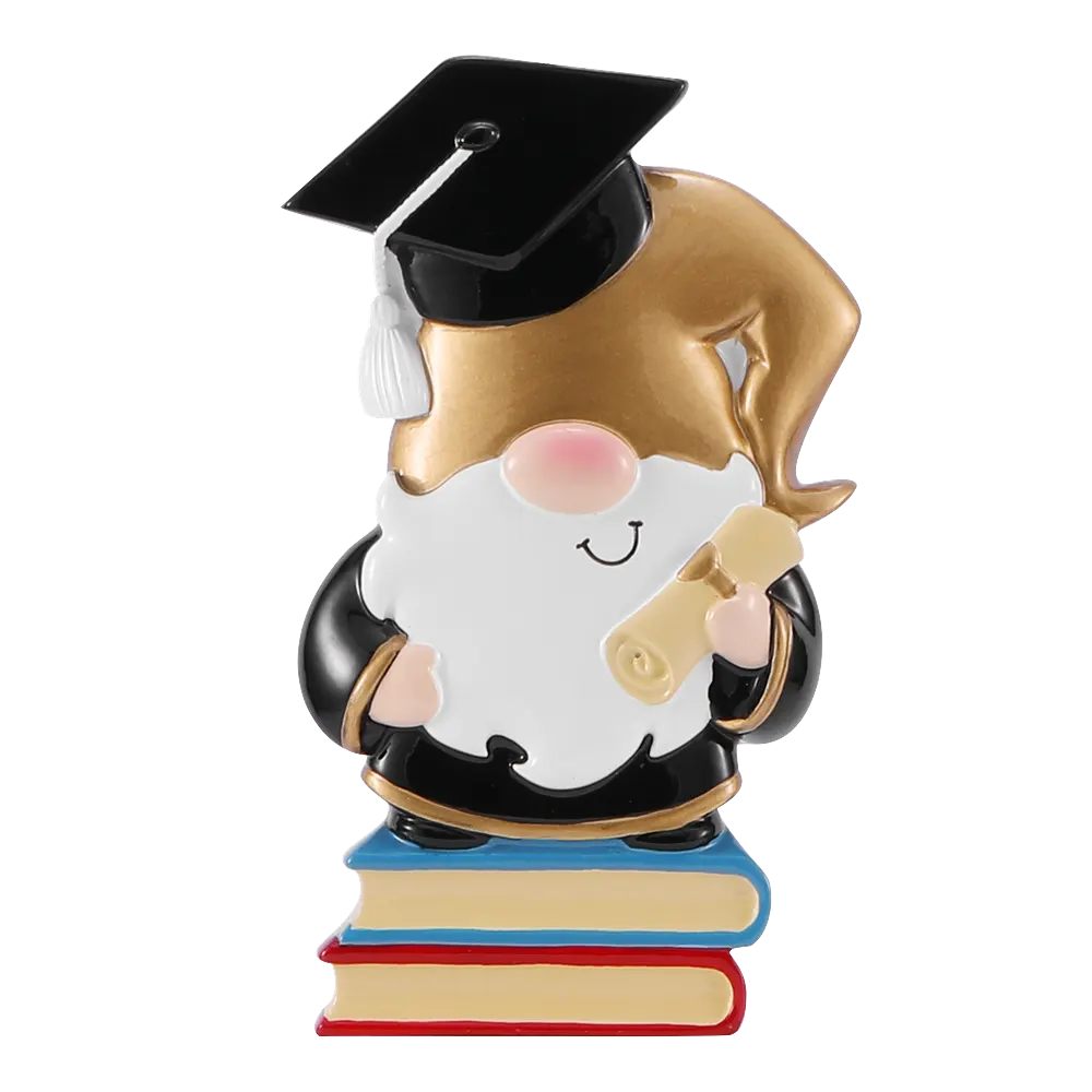 OR2538 - Gnome Graduate Personalised Christmas Decoration