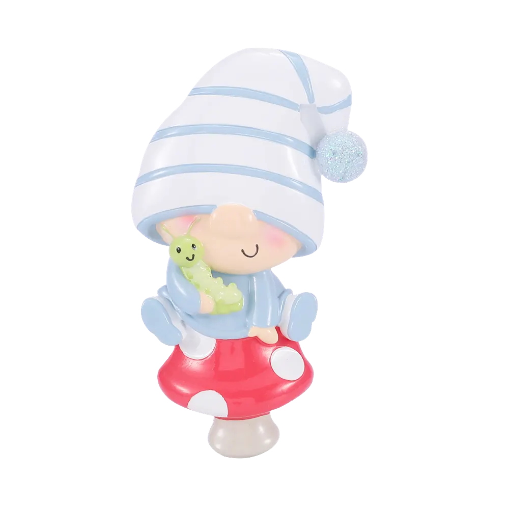 OR2539-B - Gnome Baby Boy Personalised Christmas Decoration