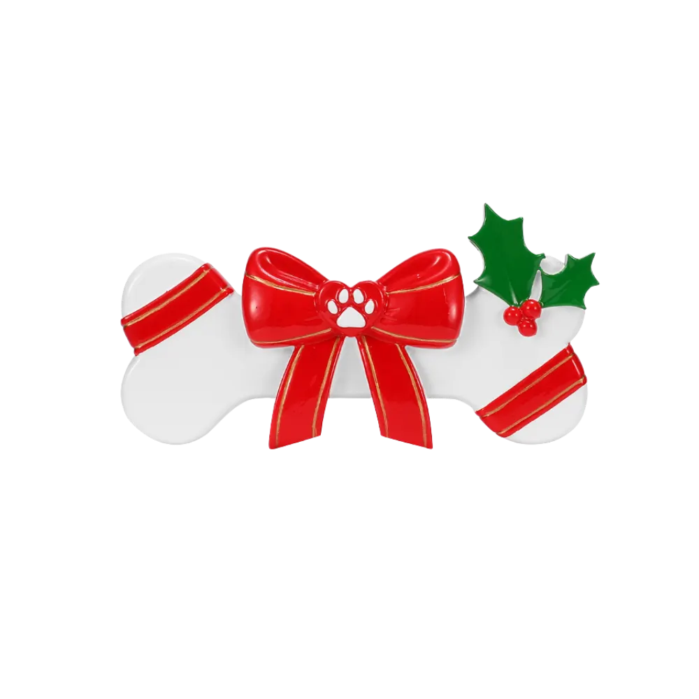 OR2758 - New Bone with Christmas Ribbon