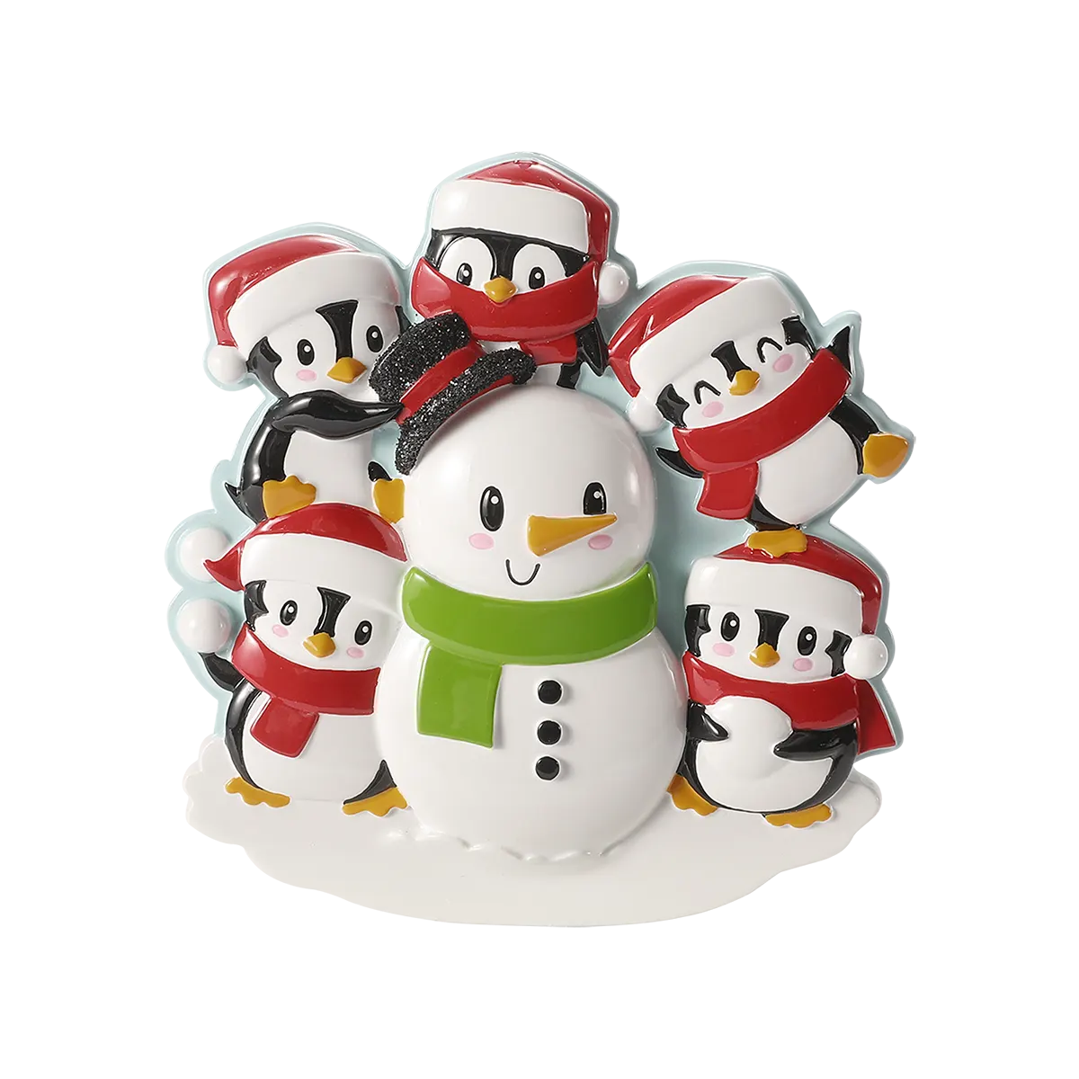 OR2907-5 - Penguins Building A Snowman - 5
