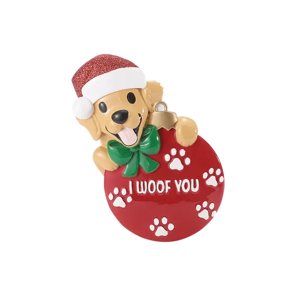 OR3043 - I Woof You Red Ornament