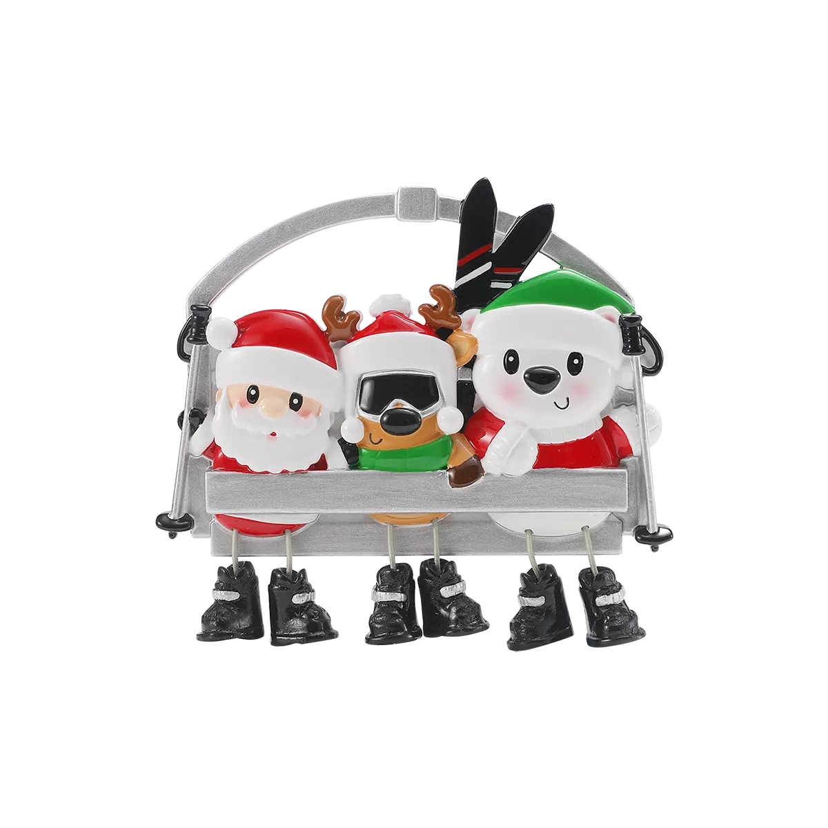 OR3048-3 - Ski Lift Family Dangling Legs - 3