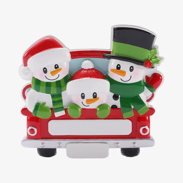 OR3081-3 - Back of Red Truck Family of 3