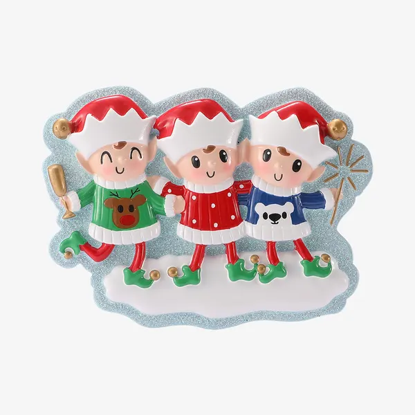 OR3086-3 - Elves in Sweaters Family of 2
