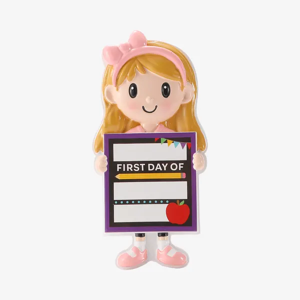 OR3127-G - First Day of School Banner for Girl Student
