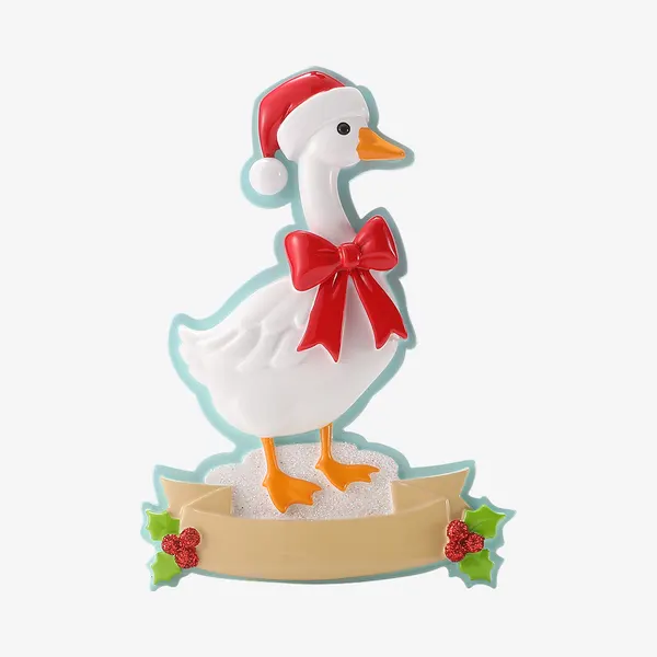OR3150 - Christmas Goose In A Santa Hat