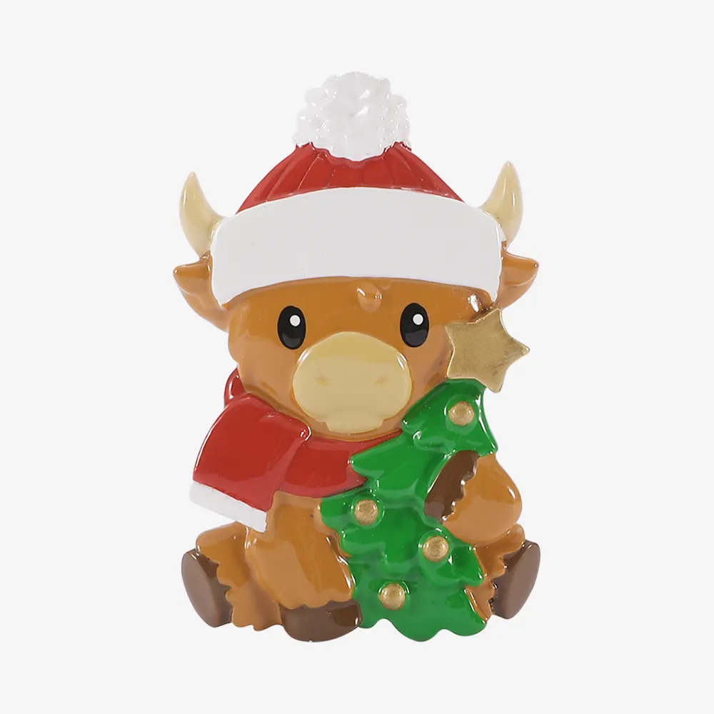 OR3215 - Highland Cow with Tree