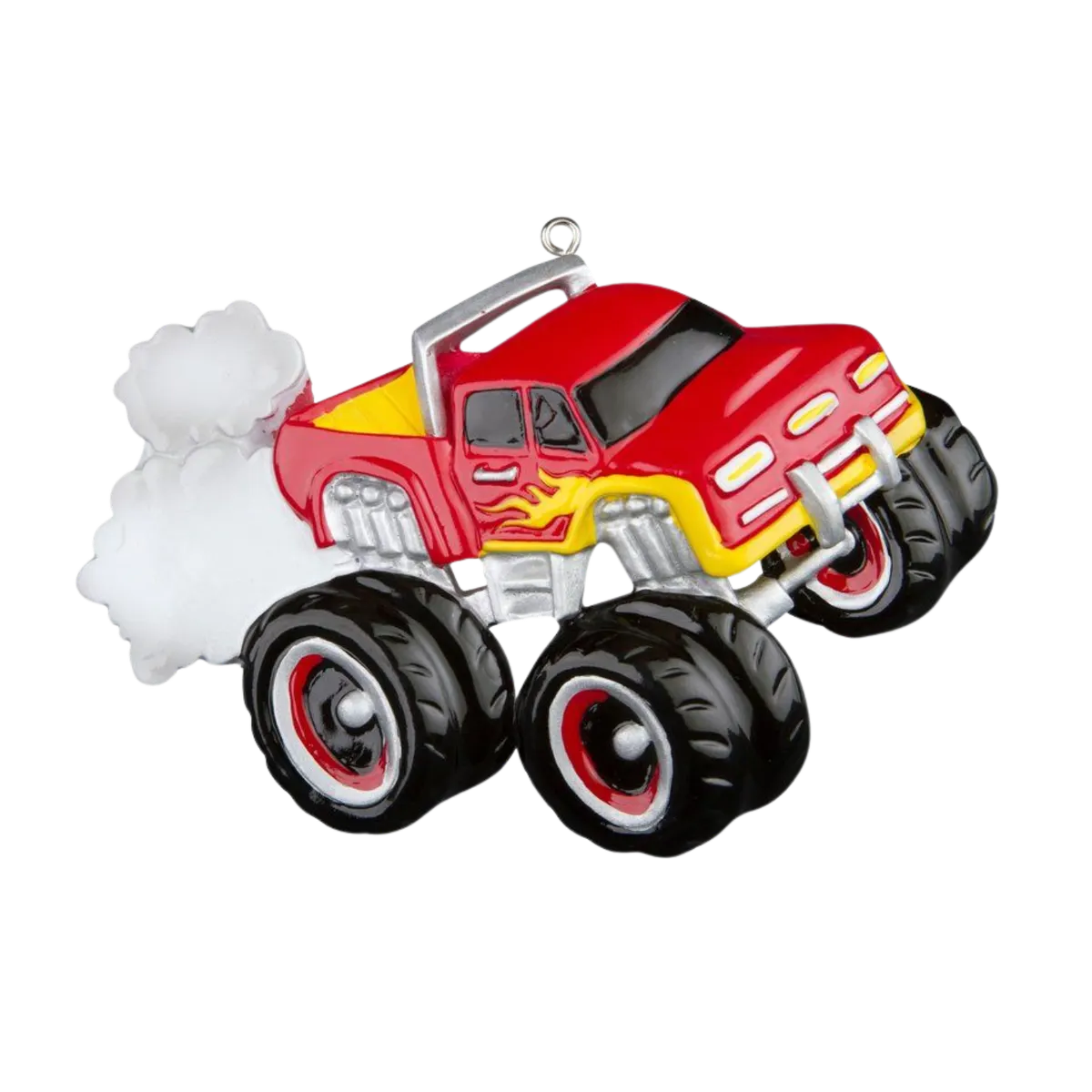 OR641-RED - General Monster Truck Red Personalised Christmas Decoration