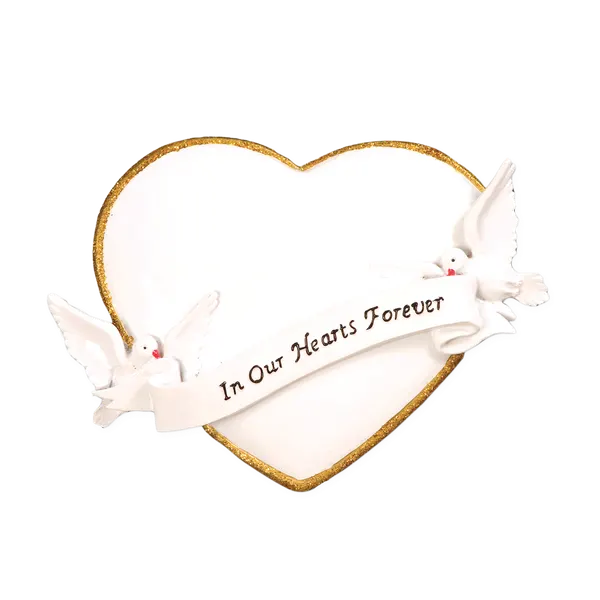 OR782 - In Our Hearts Christmas Forever Personalised Christmas Decoration