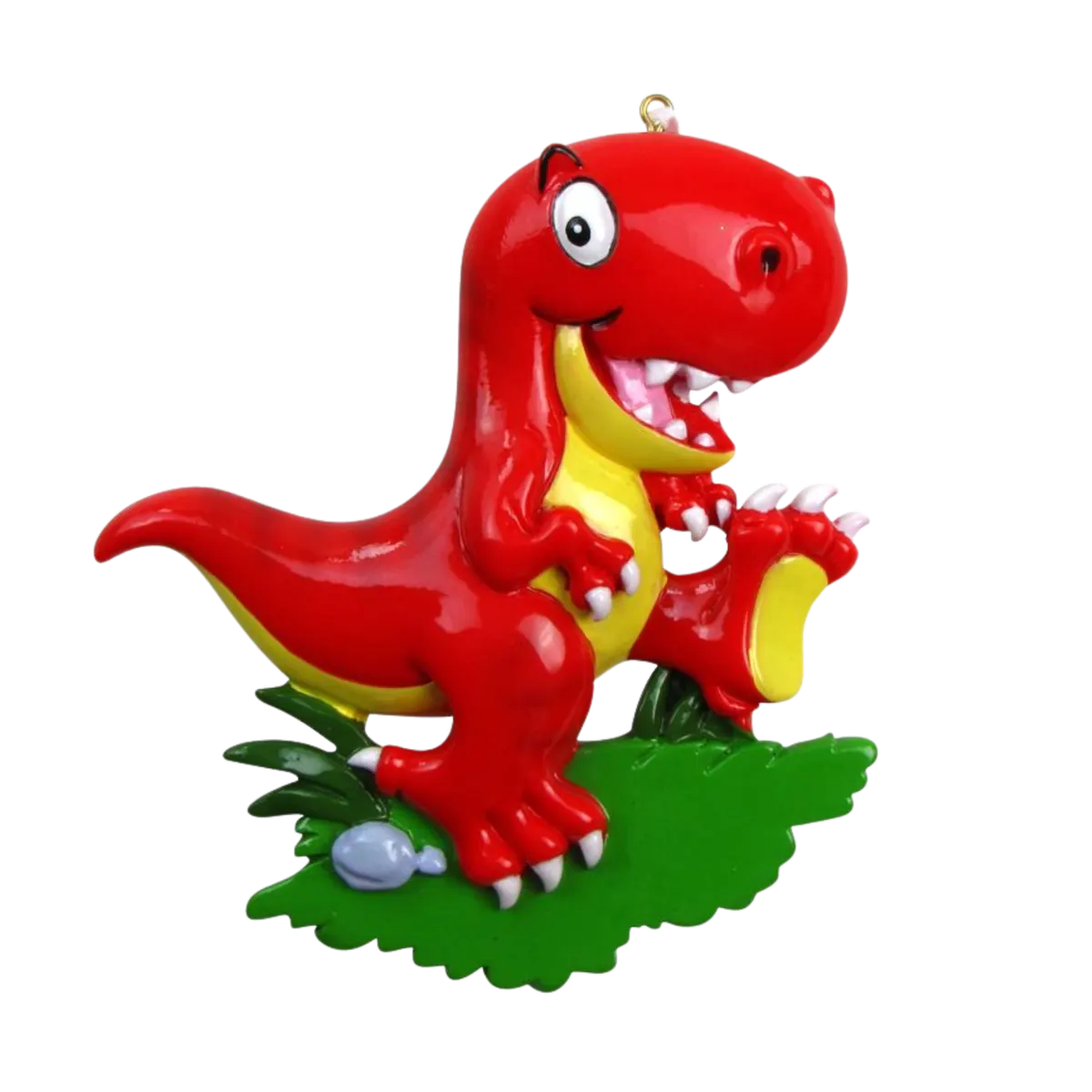 OR816-RED - T-Rex Dinosaur Personalised Christmas Decoration