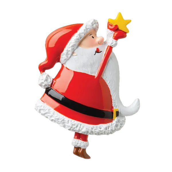 P18-03-032 - Santa With Star Personalised Christmas Decoration