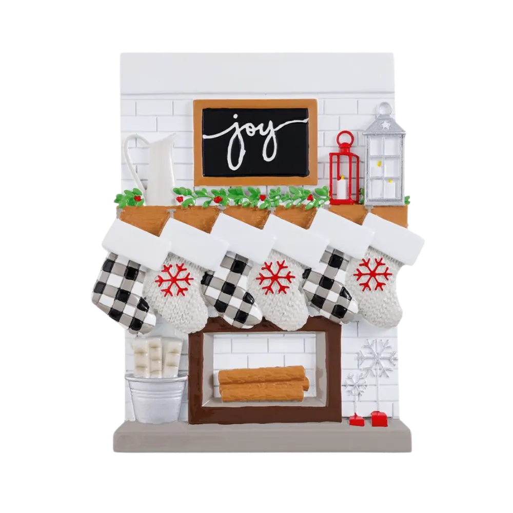 TT2030-6 - Fireplace Mantle Family of 6