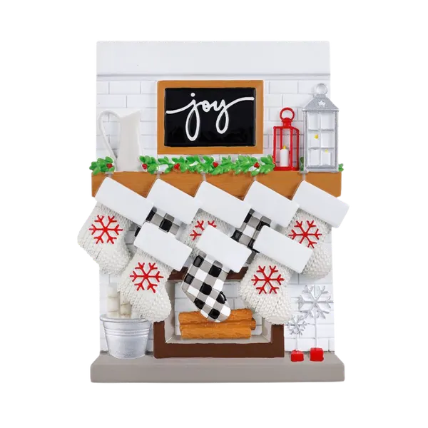 TT2030-8 - Fireplace Mantle Family of 8