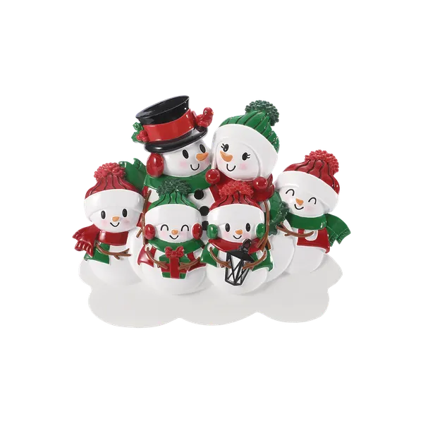 TT2255-6 - NEW SNOWMAN FAMILY of 6