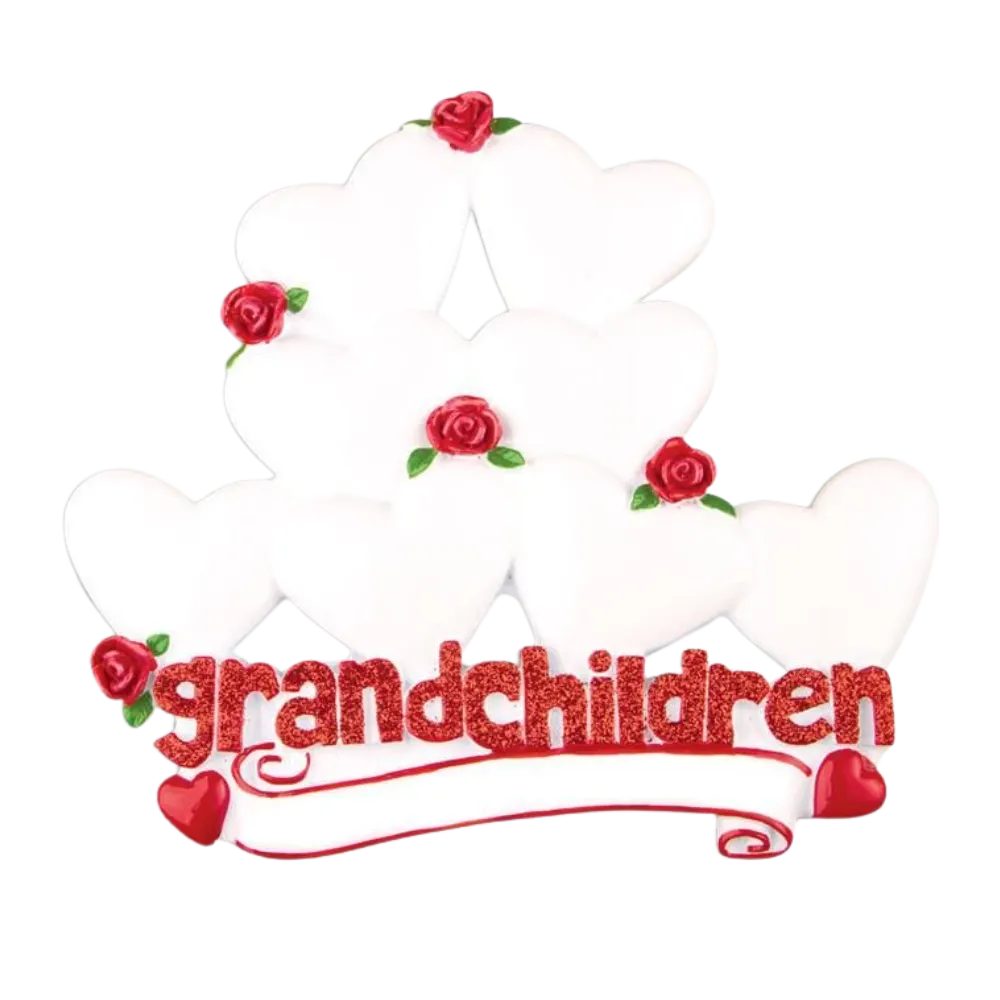 TT529-8 - Grandchildren with Eight Hearts Table Topper