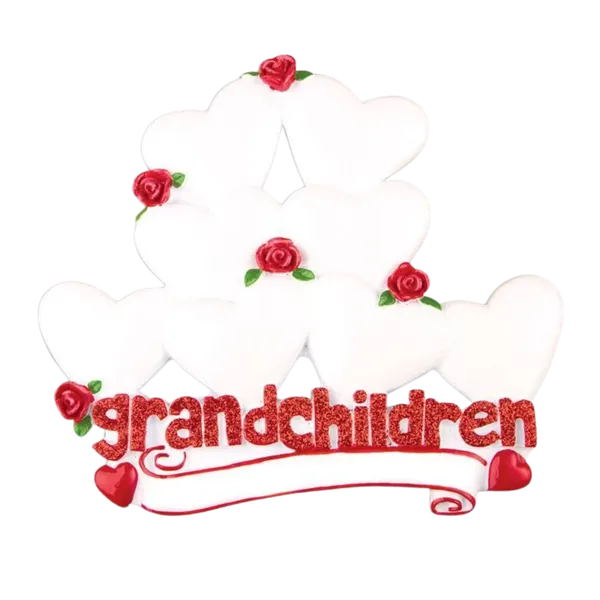 TT529-8 - Grandchildren with Eight Hearts Table Topper