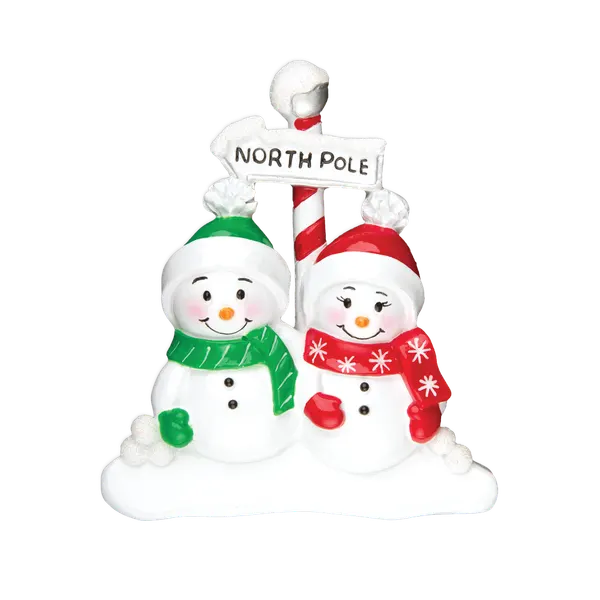 TT967-2 - North Pole Family of 2 Christmas Table Topper