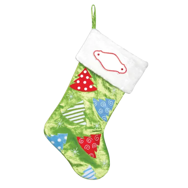 PBS145 XT - Christmas Tree Personalised Christmas Stocking