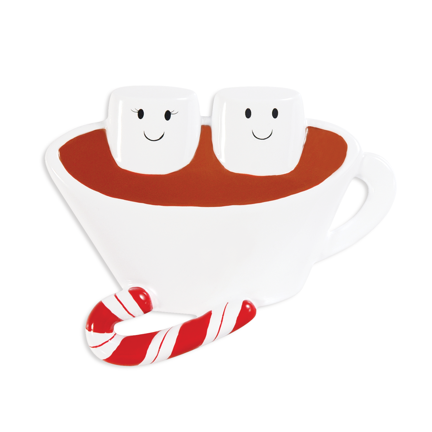 OR1213-2 - Hot Chocolate Family Couple Personalised Christmas Decoration