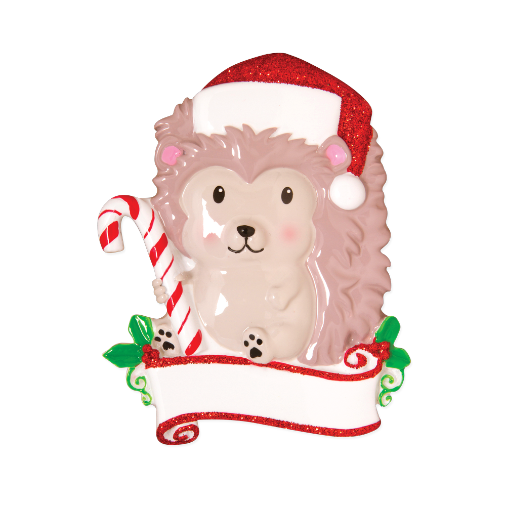 OR1586 - Hedgehog Personalised Christmas Decoration