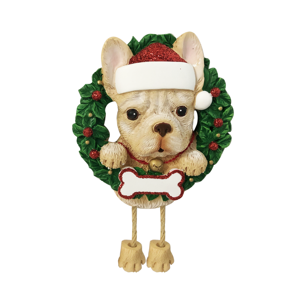 OR1712-FB - French Bulldog (Pure Breed) Personalised Christmas Decoration