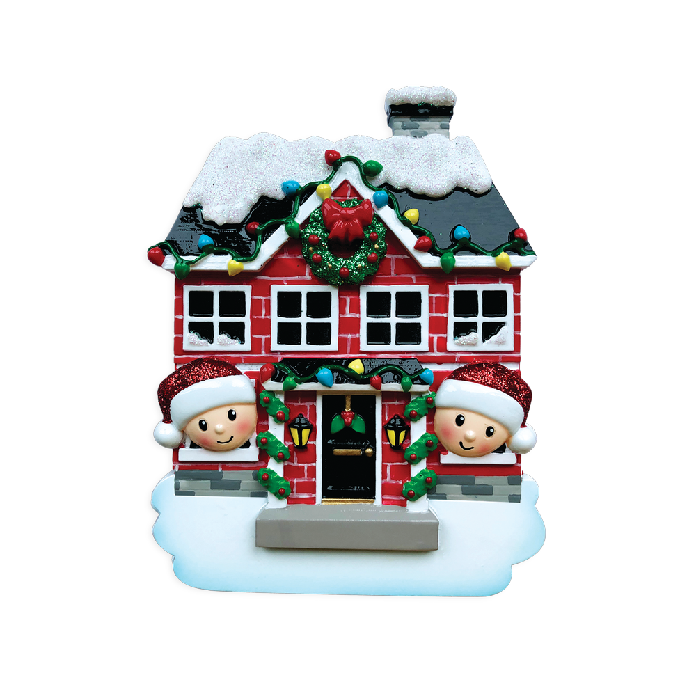 OR1911-2 - New House Family of 2 Personalised Christmas Decoration
