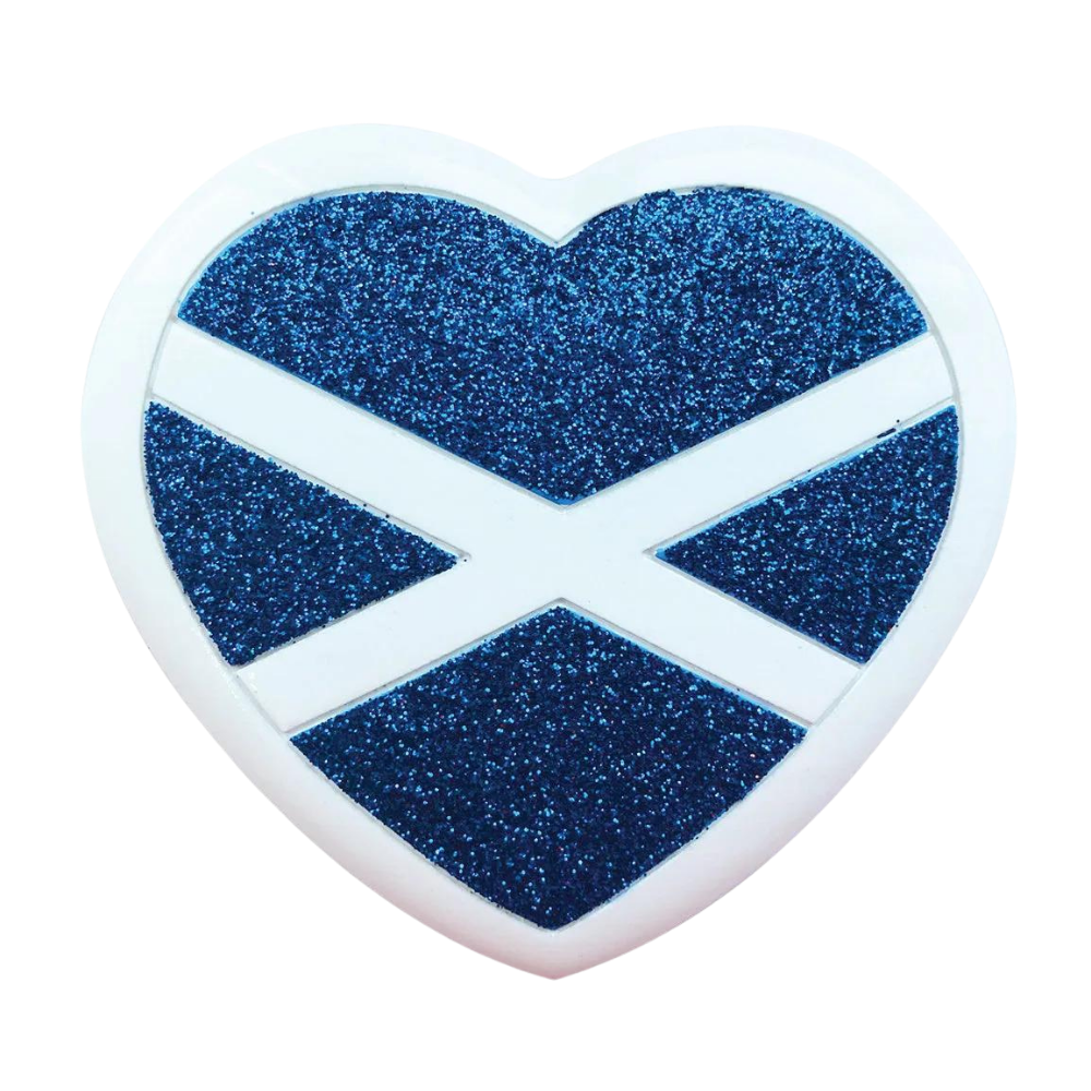 OR2133 - Scottish Flag & Heart Personalised Christmas Decoration