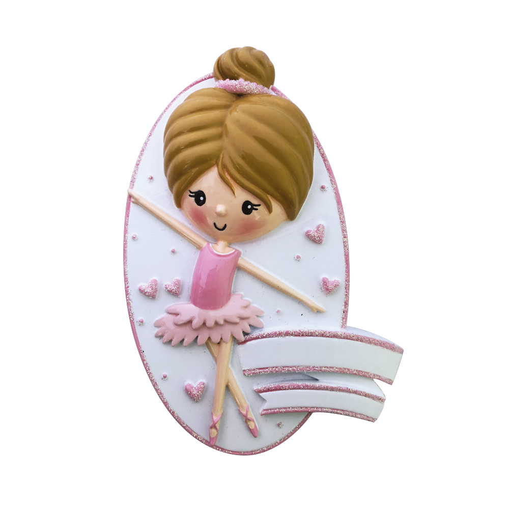 OR2193 - New Ballerina Girl Personalised Christmas Decoration