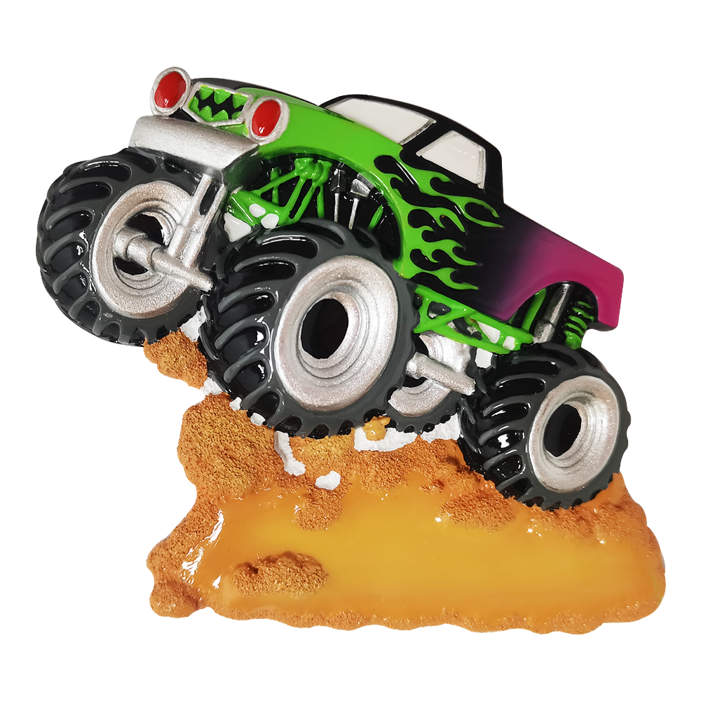 OR2246 - Child - New Monster Truck Personalised Christmas Decoration