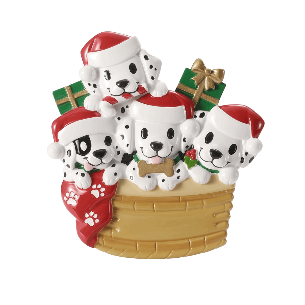 OR2910-4 - Puppy Family With Christmas Hats - Make More Christmas - 4