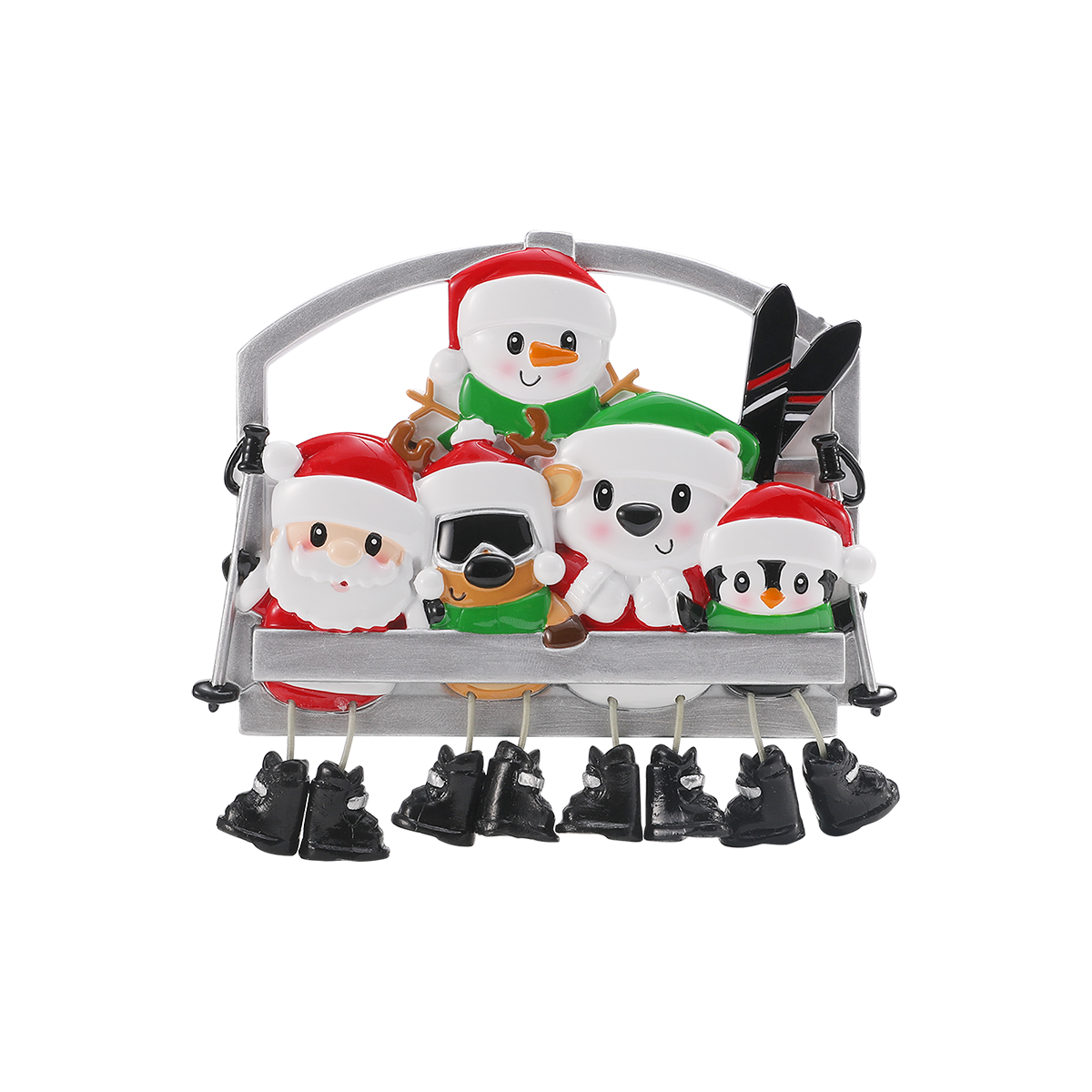 OR3048-5 - Ski Lift Family Dangling Legs - 5