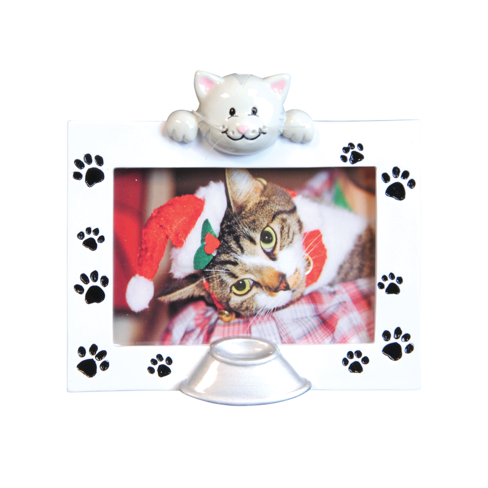 PF1048 - Pet Frame (Cat) Personalised Christmas Decoration