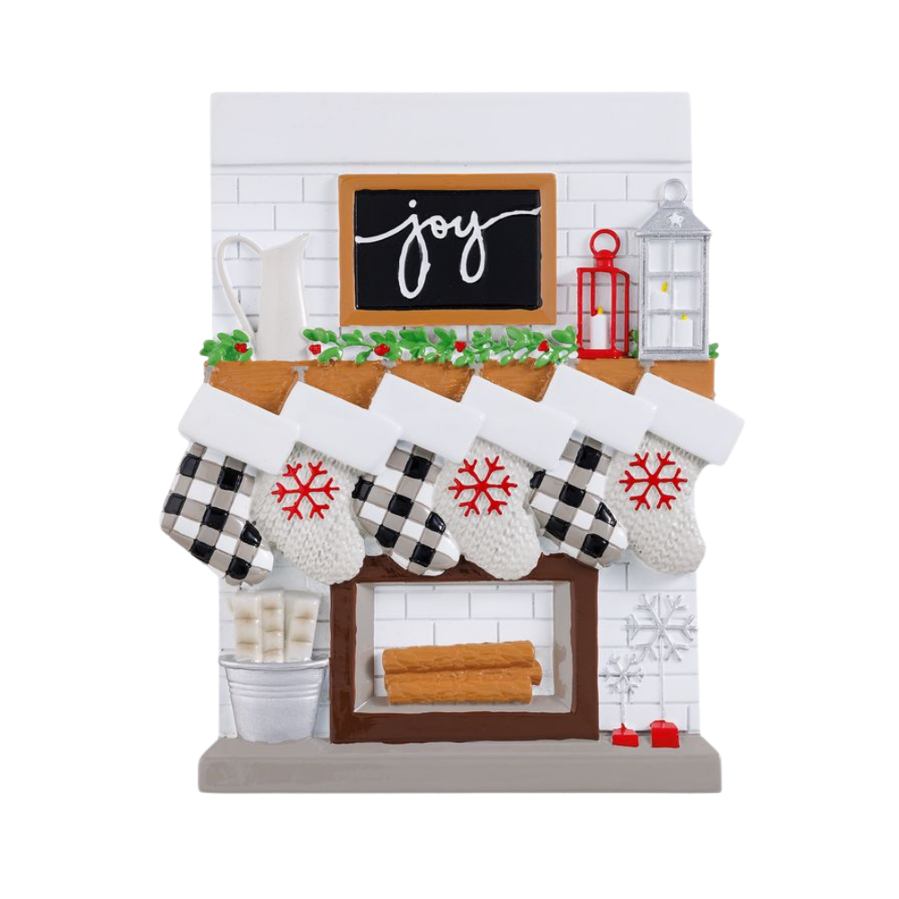 TT2030-6 - Fireplace Mantle Family of 6